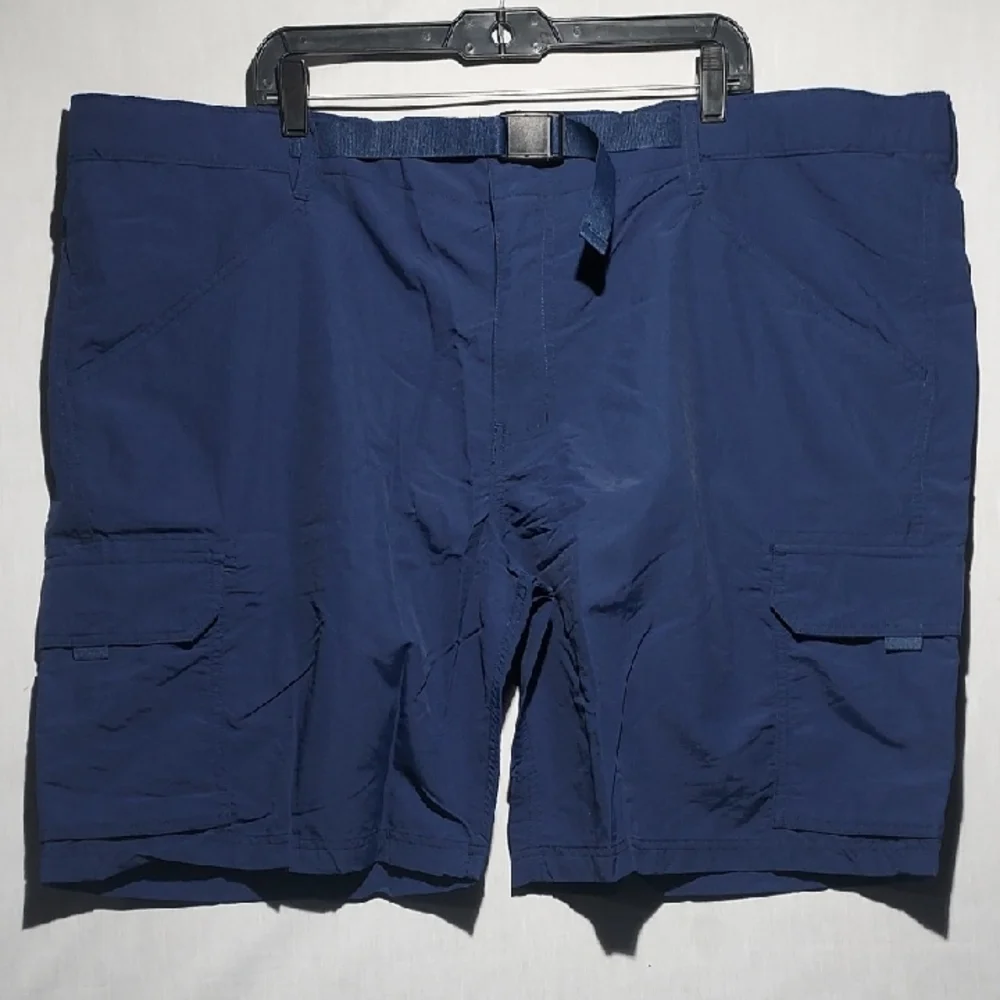 NEW Lands End Belted Lined Cargo Swim Trunks Mens Size 3XL